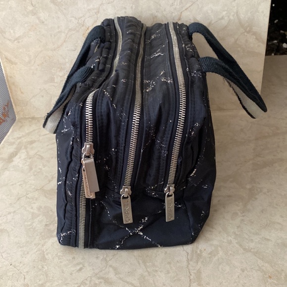 Authentic Chanel Three Zipper Bag/ Makeup bag - Picture 2 of 9